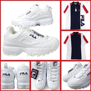 Fila Apache Polo Shirt Men's Medium & Fila Disruptor 8.5M